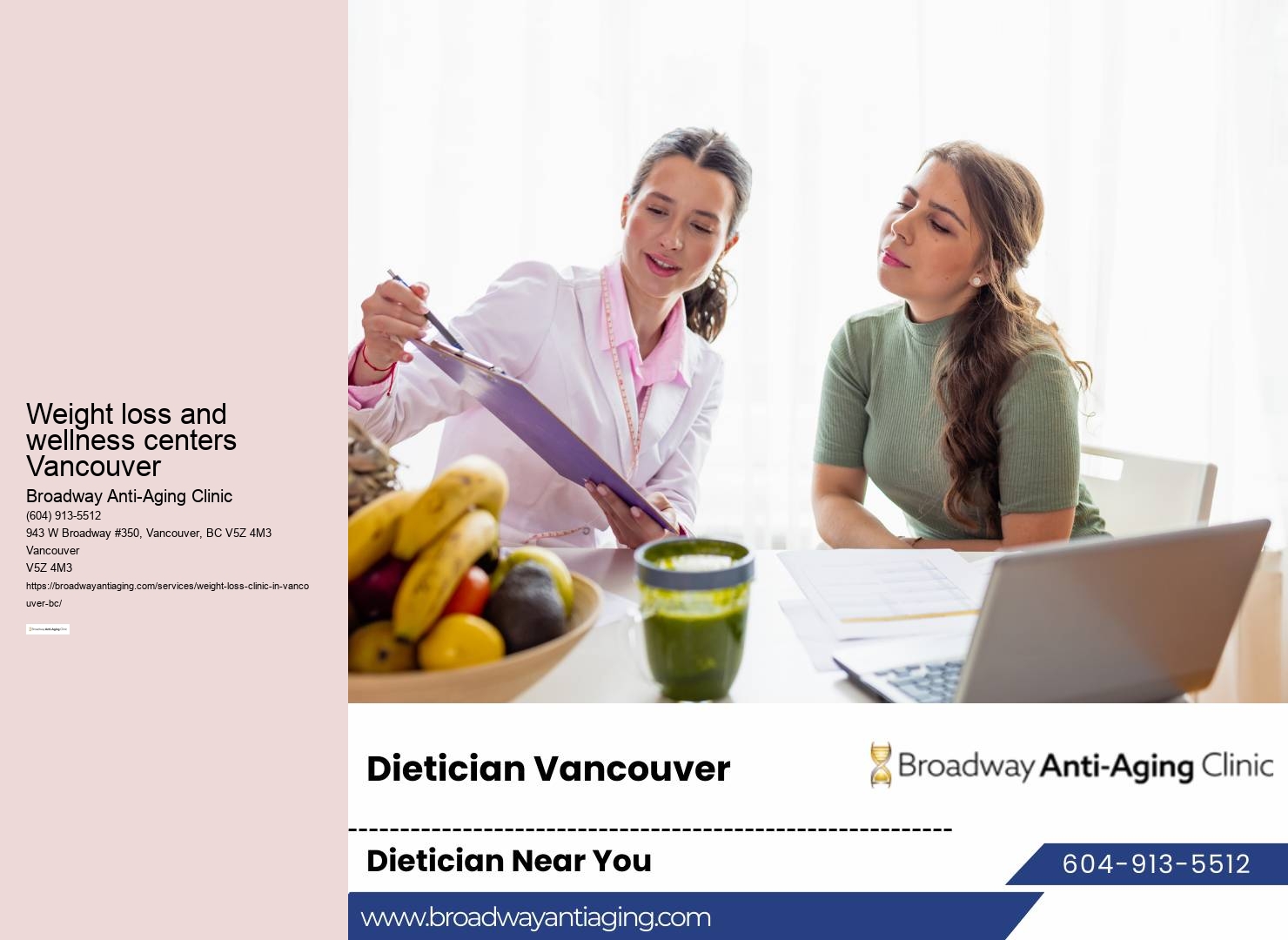 Personalized weight loss programs Weight loss and wellness centers Vancouver