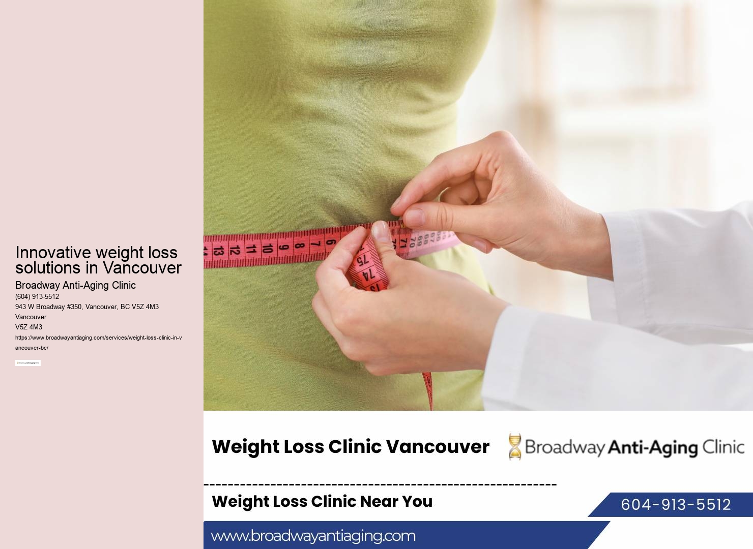 Vancouver's leading weight control center