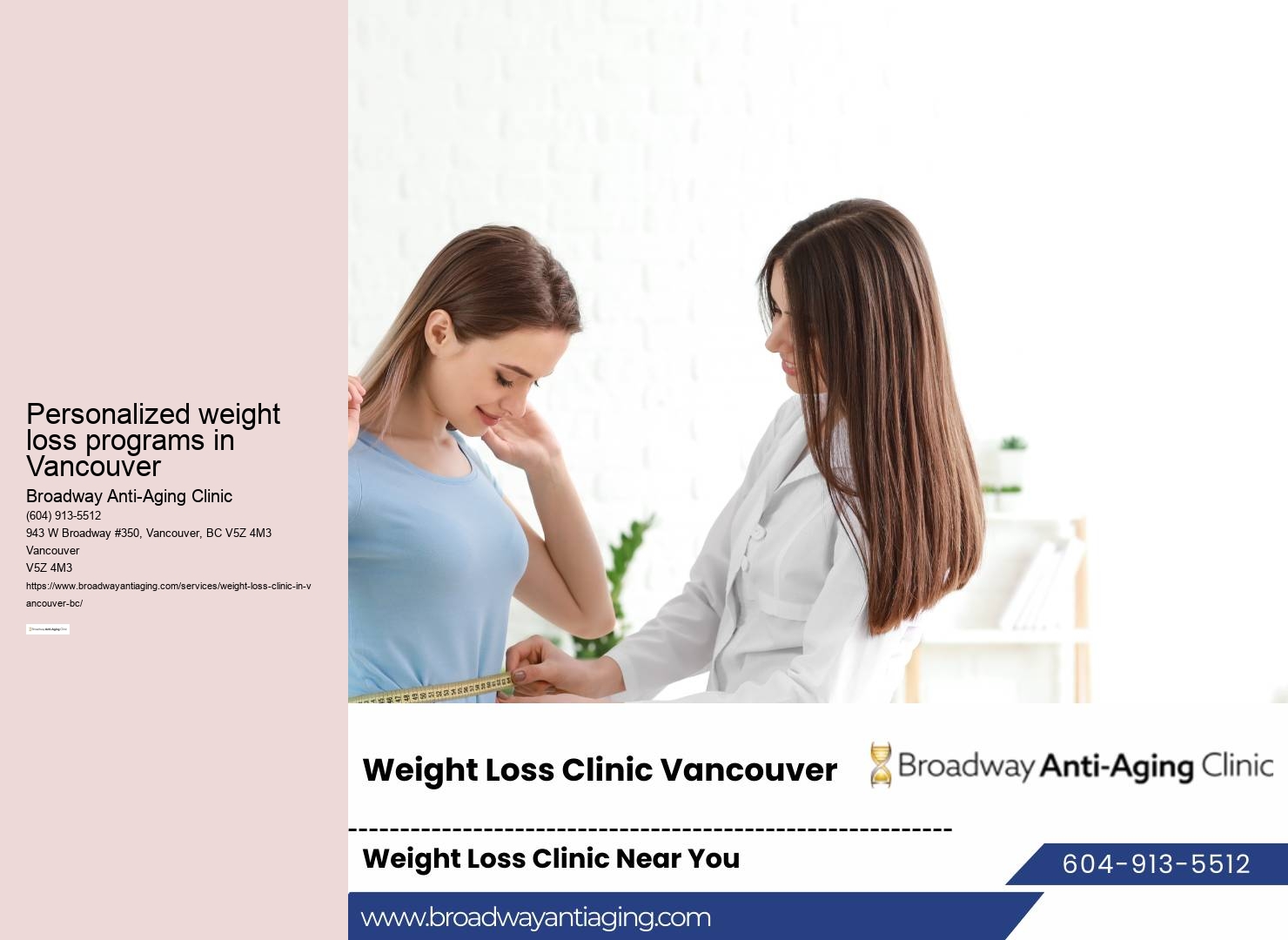 Customized weight loss plans Vancouver