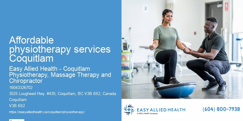 Affordable physiotherapy services Coquitlam physiotherapy for knee injury