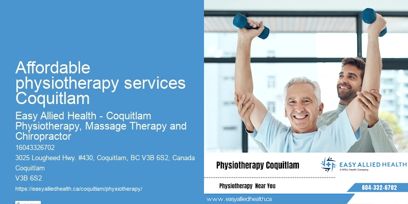 Affordable physiotherapy services Coquitlam physio for frozen shoulder