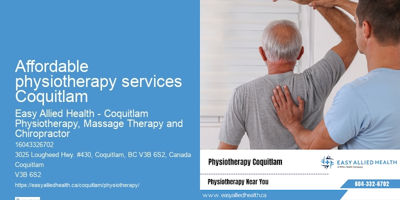 Affordable physiotherapy services Coquitlam physiotherapy for arthritis