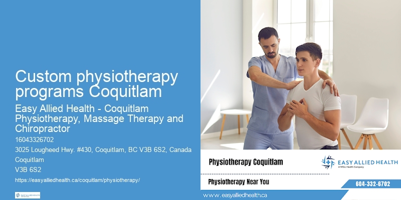 Physio clinic Custom physiotherapy programs Coquitlam