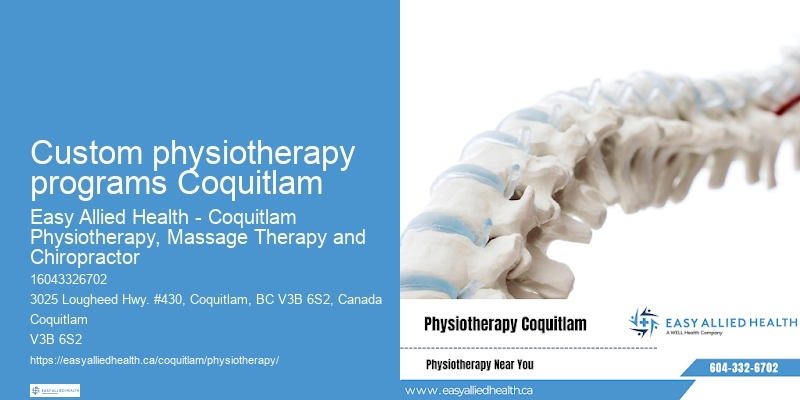 Custom physiotherapy programs Coquitlam