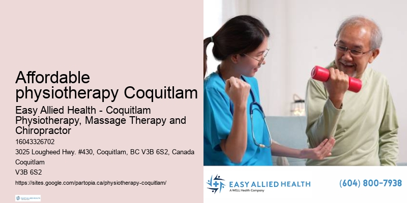 Affordable physiotherapy Coquitlam physiotherapy for bursitis