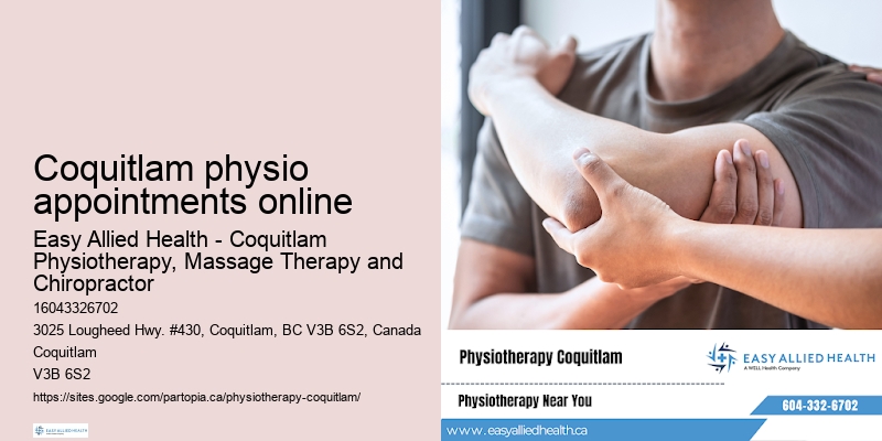 Physiotherapy sessions in Coquitlam physio appointments online