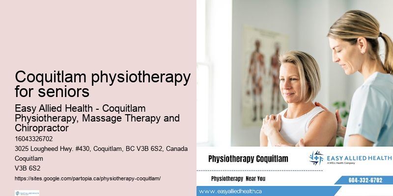 Coquitlam physiotherapy for seniors chronic pain management physio