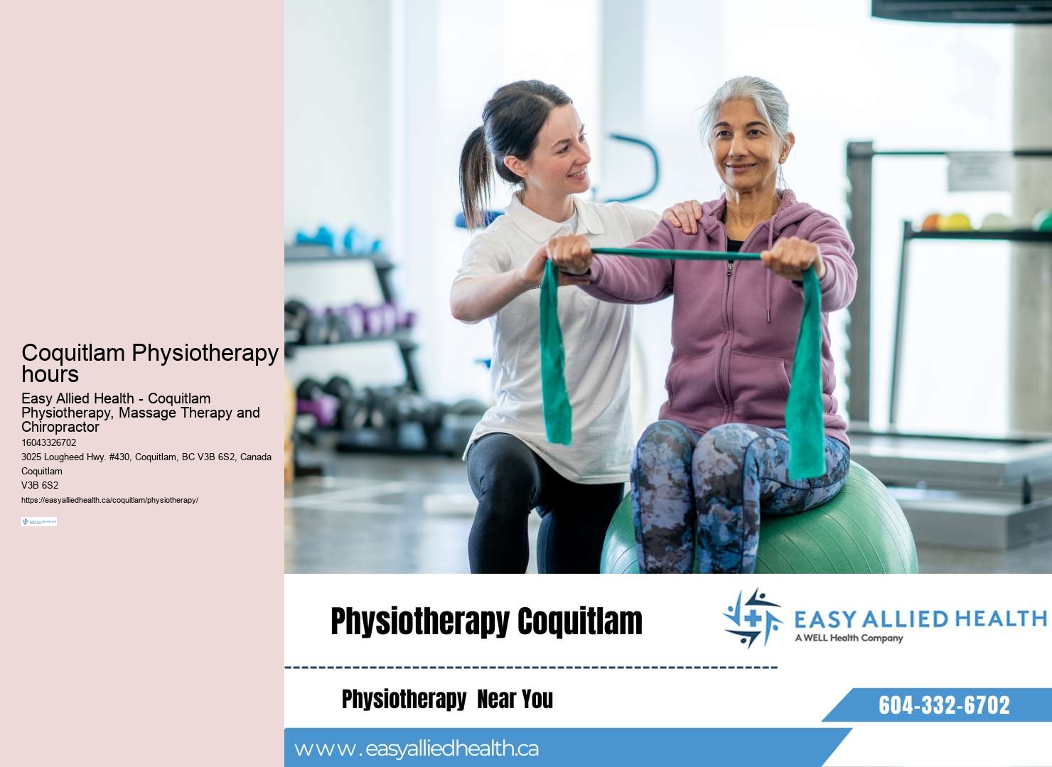 Post-surgery rehabilitation Coquitlam