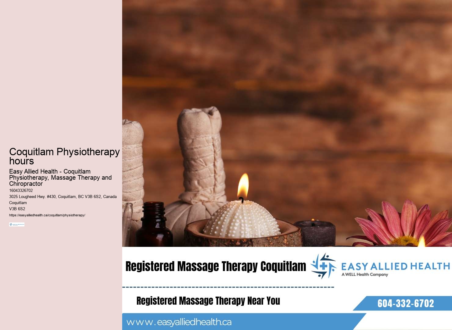 Coquitlam Physiotherapy Payment Options