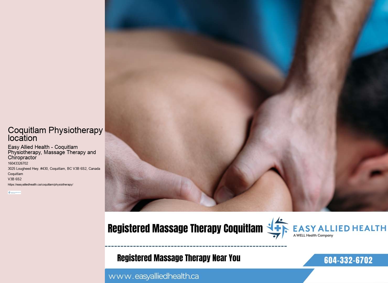 Coquitlam Physiotherapy for Musculoskeletal Issues
