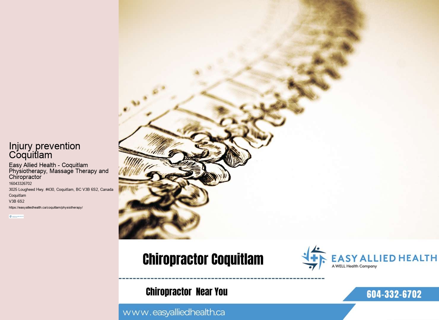 Coquitlam Physiotherapy for Spine Conditions