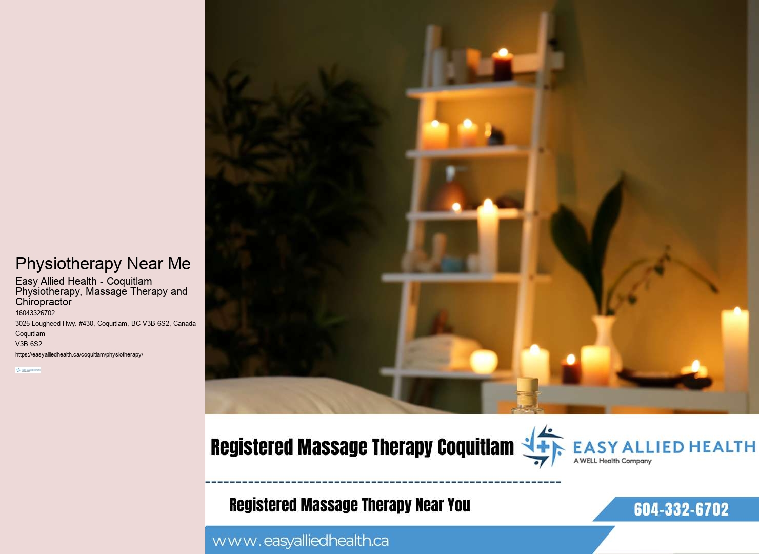Manual therapy clinic in Coquitlam