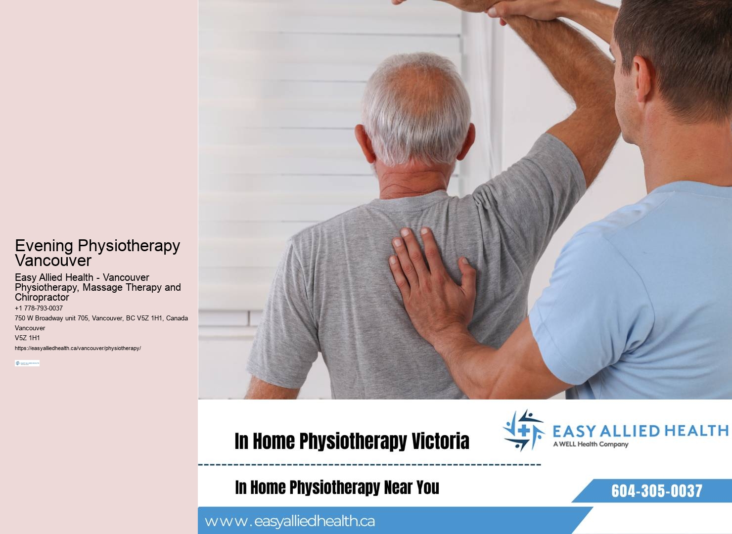 Home physiotherapy exercises Vancouver