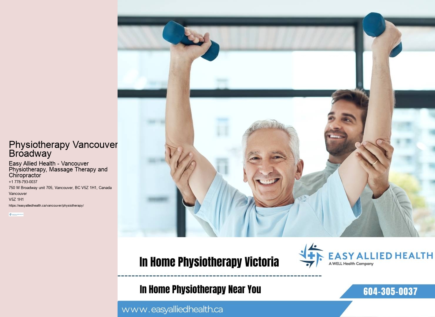 Telehealth physiotherapy Vancouver