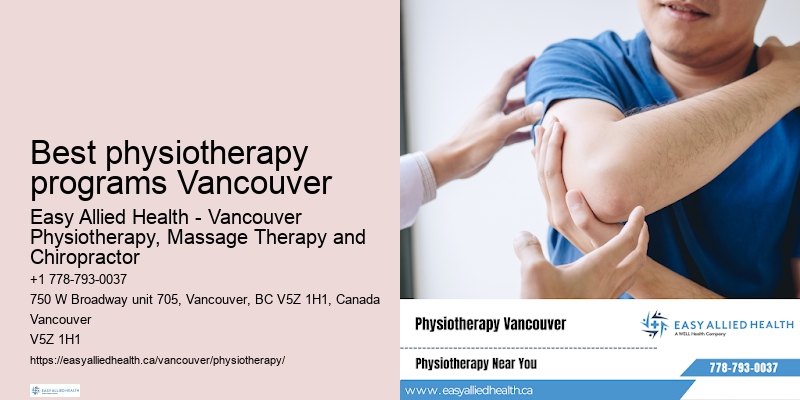 Best physiotherapy programs Vancouver physiotherapy for recovery