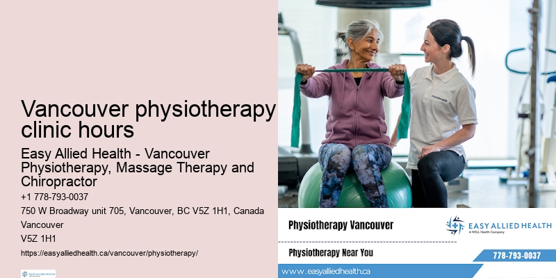 Comprehensive wellness physiotherapy Vancouver physiotherapy clinic hours