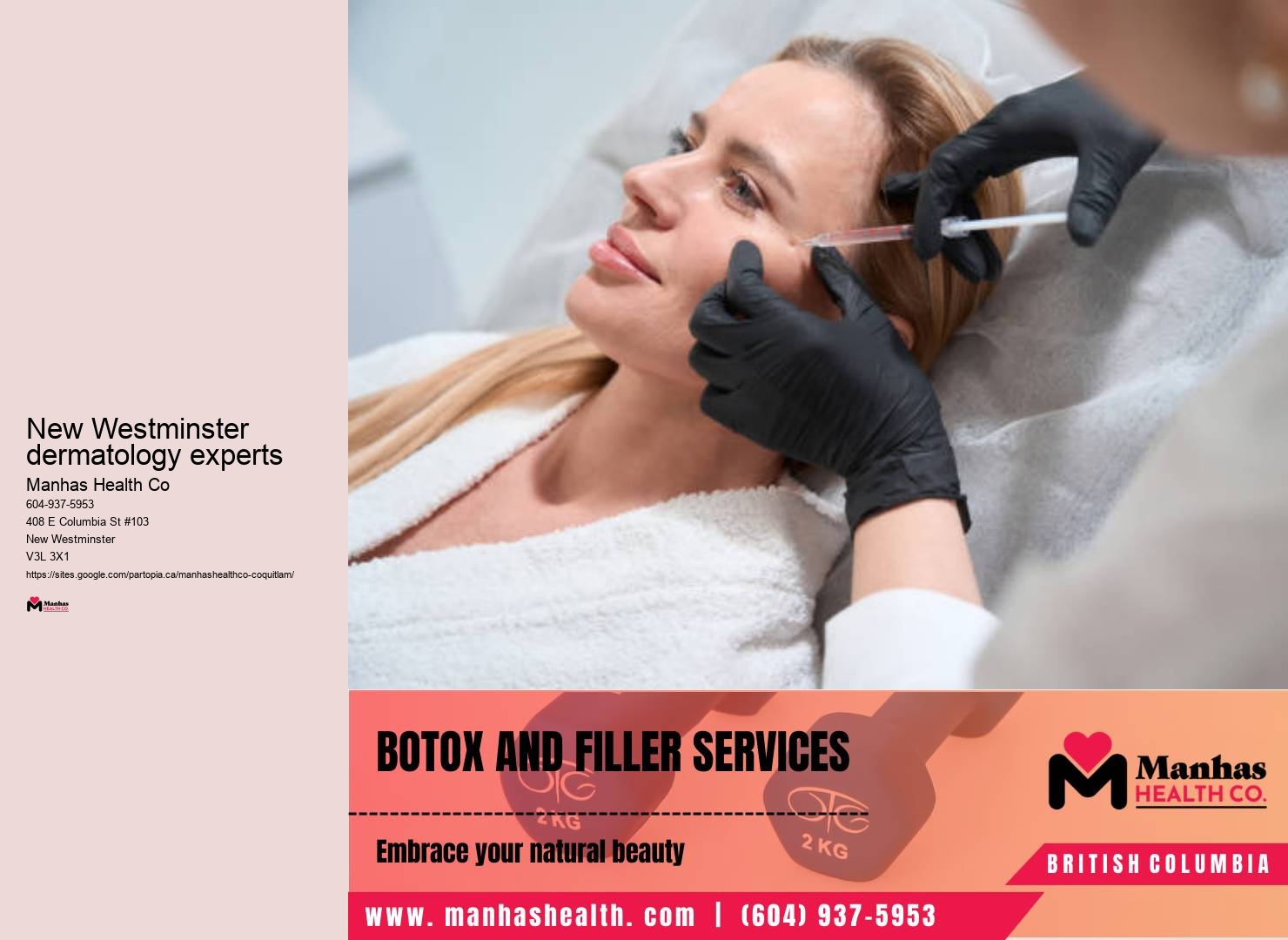 Facial transformation treatments New Westminster