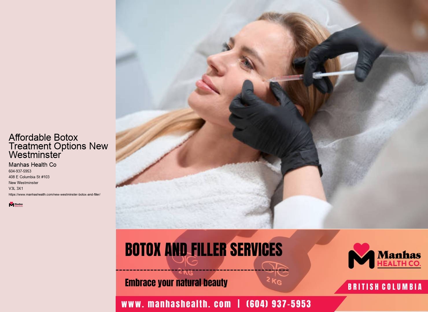 Facial enhancement clinic in New Westminster