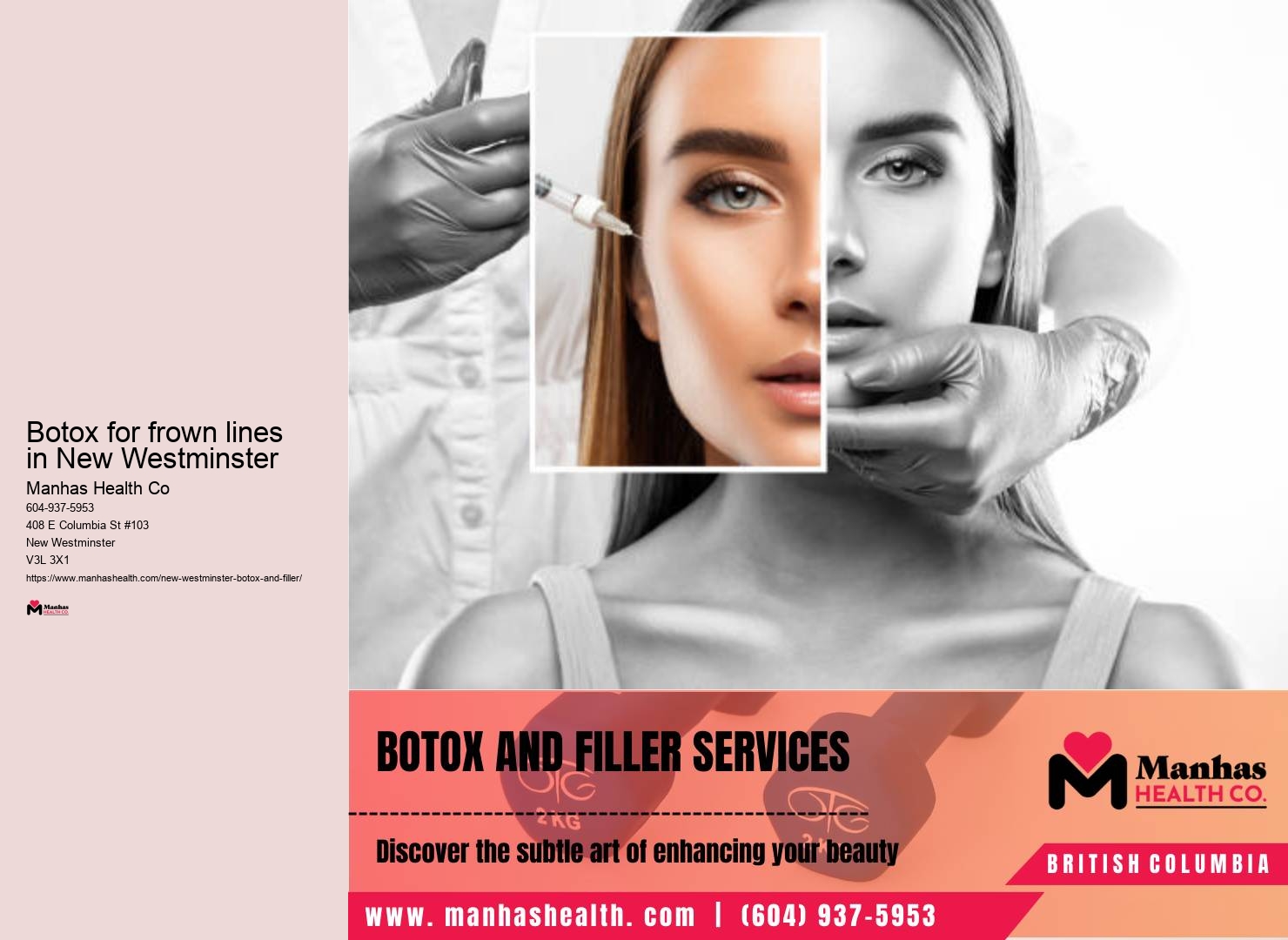 Botox treatments for facial lines in New Westminster