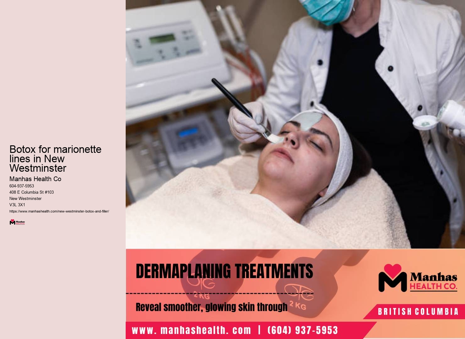 Specialized Botox treatments New Westminster