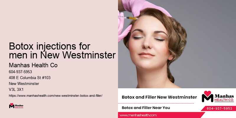 Botox injections for men in New Westminster