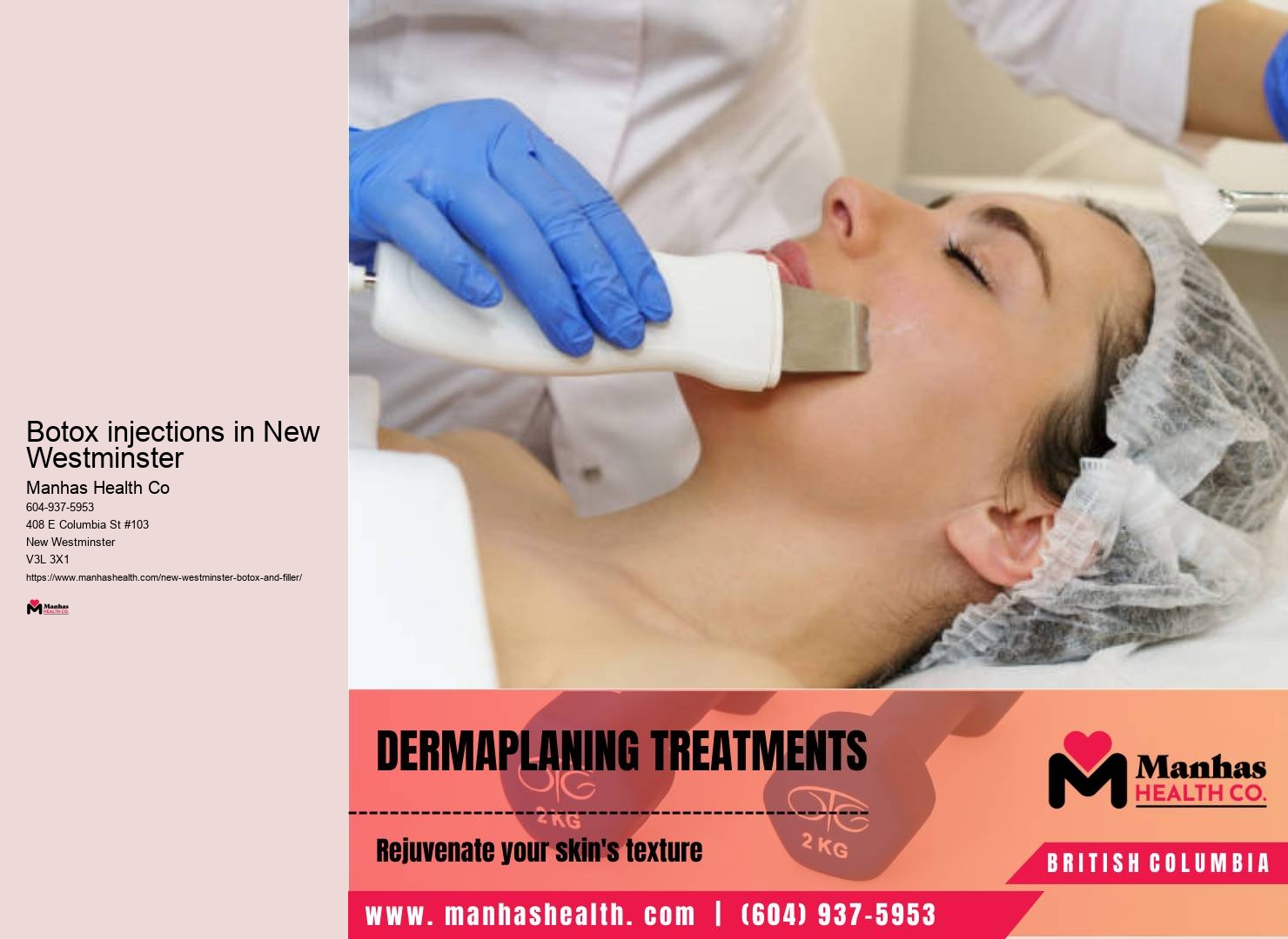 Non-surgical face lift in New Westminster