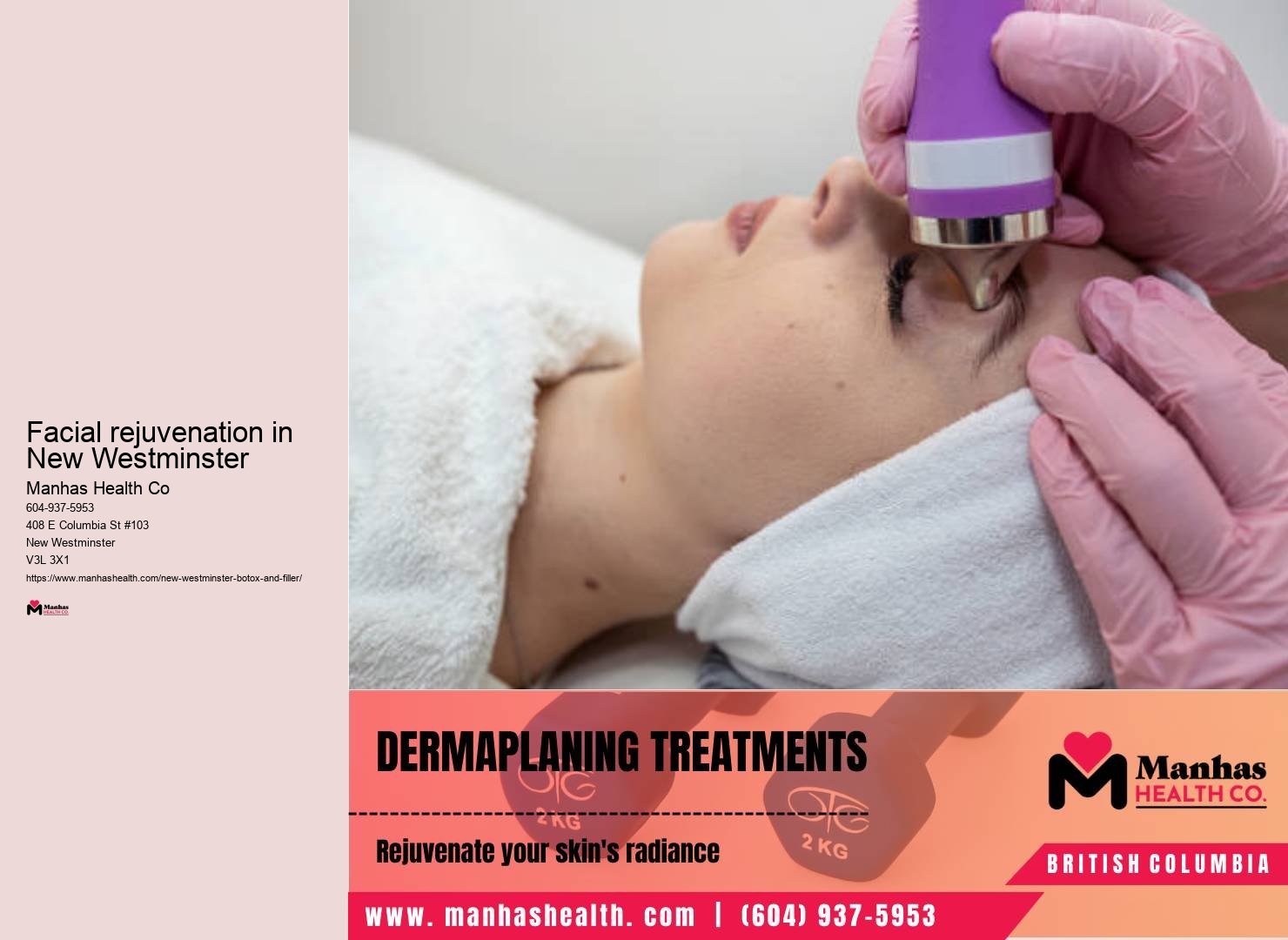 Facial aesthetics for men in New Westminster