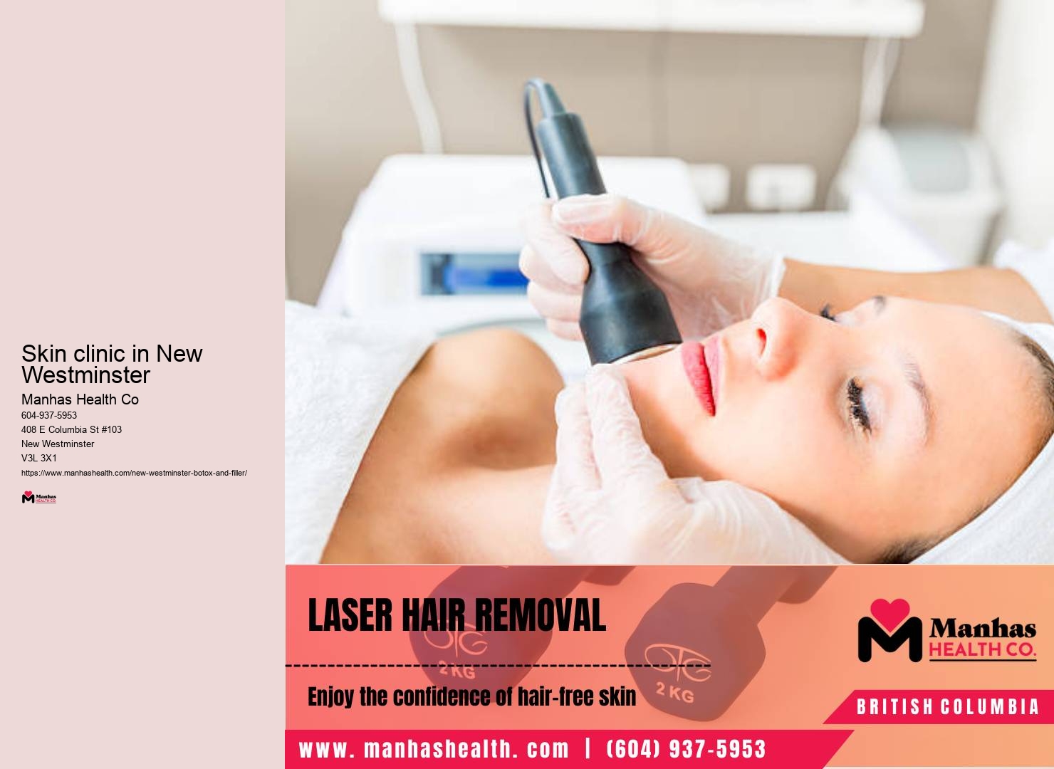 Smooth out facial wrinkles in New Westminster