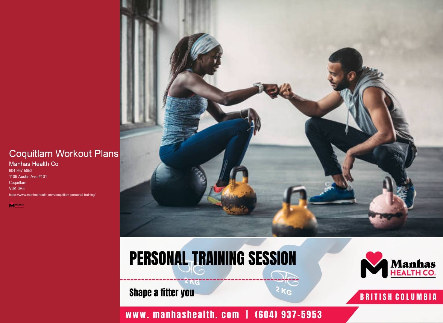 Coquitlam Workout Plans Virtual Personal Training