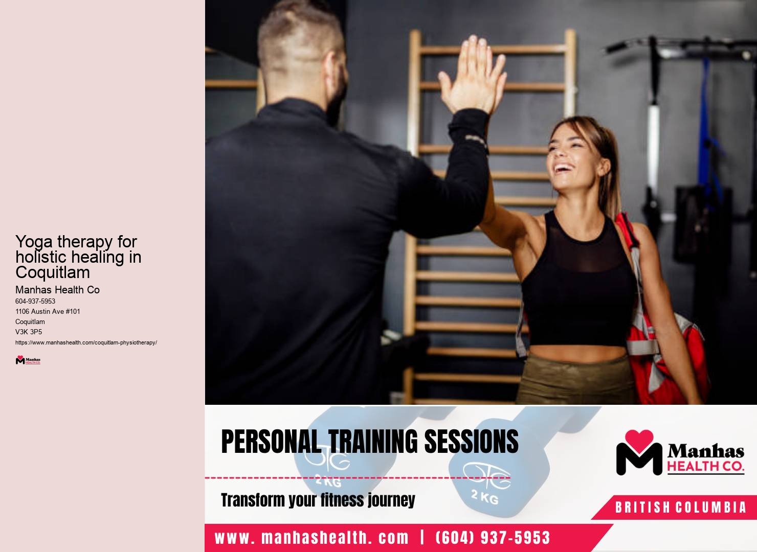 Corrective exercises for rehabilitation in Coquitlam