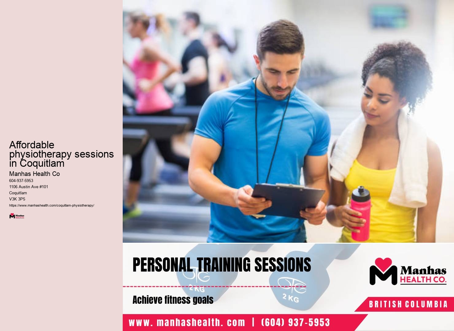 Therapeutic exercise techniques Affordable physiotherapy sessions in Coquitlam