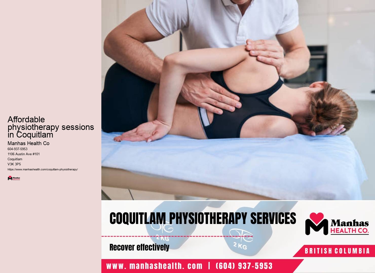 Vestibular physiotherapy specialist near me Affordable physiotherapy sessions in Coquitlam