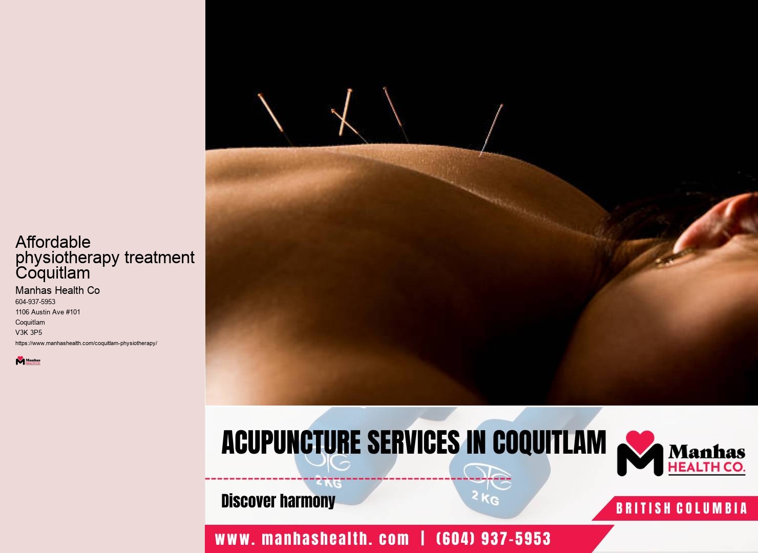 Physiotherapy for whiplash Affordable physiotherapy treatment Coquitlam