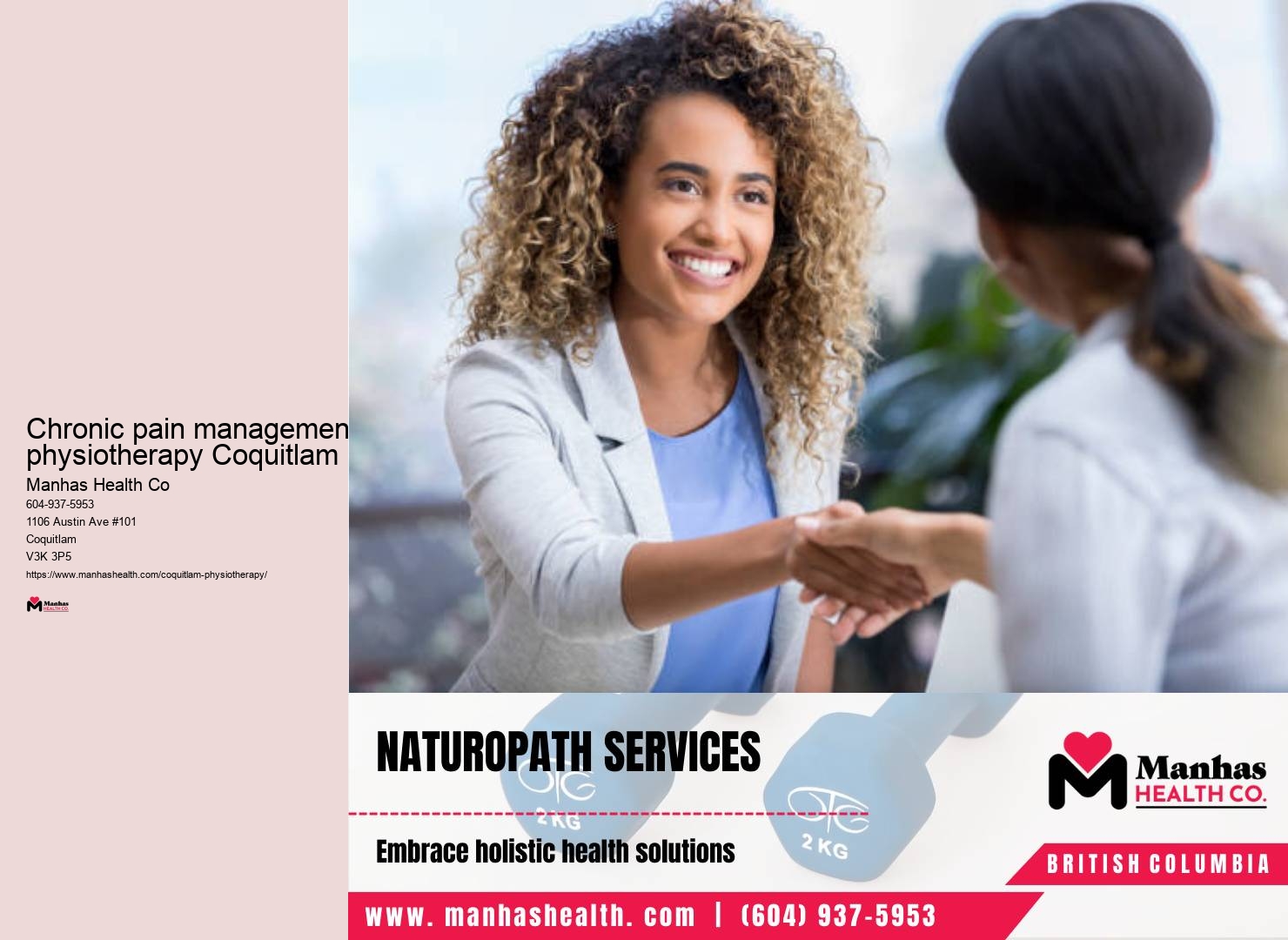 Workplace physiotherapy Chronic pain management physiotherapy Coquitlam