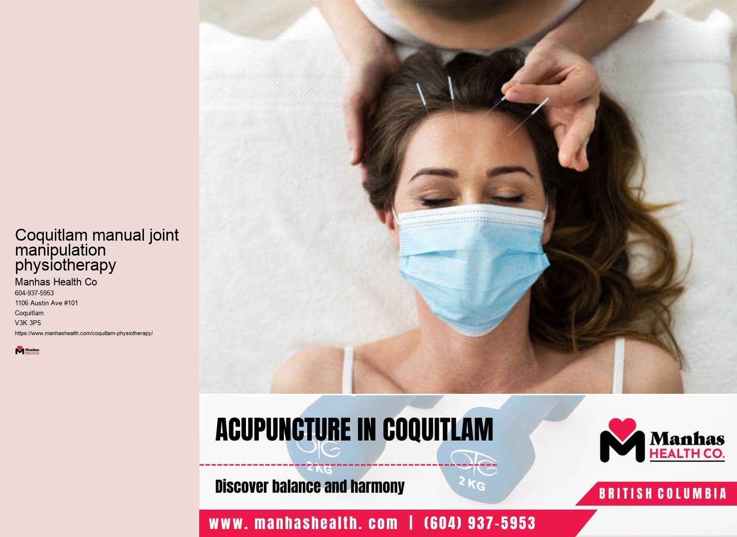 Chronic pain therapy Coquitlam manual joint manipulation physiotherapy
