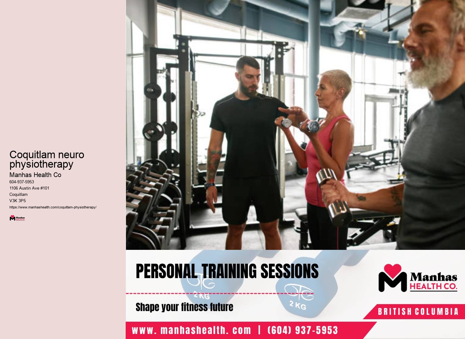 Personalized exercise therapy Coquitlam neuro physiotherapy
