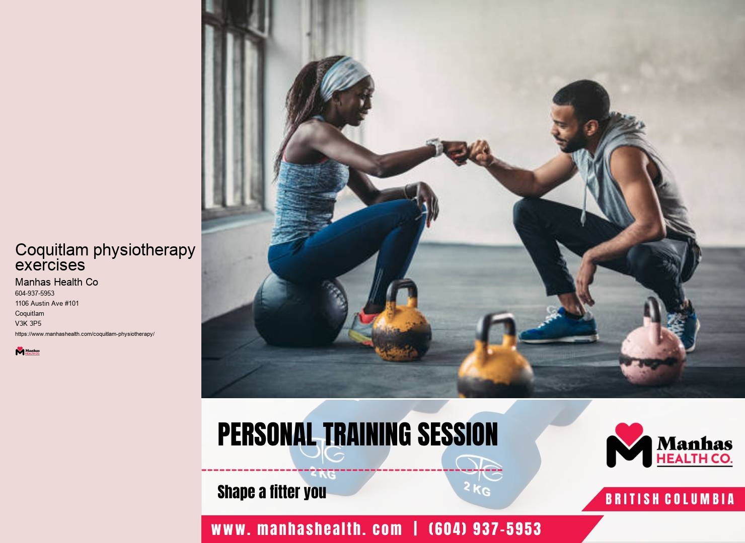 TMJ physiotherapy clinic near me Coquitlam physiotherapy exercises