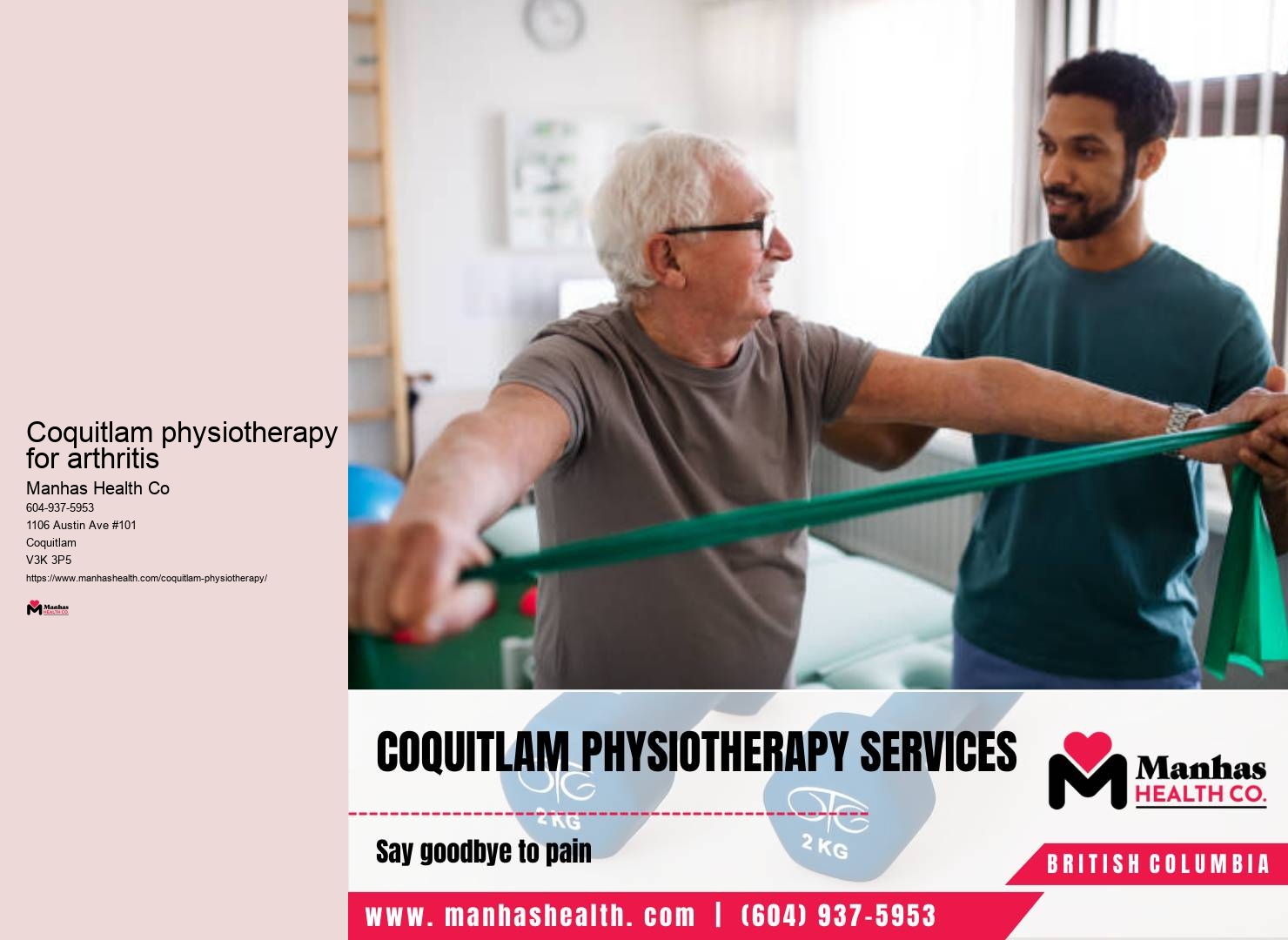 Shoulder injury physiotherapy Coquitlam physiotherapy for arthritis