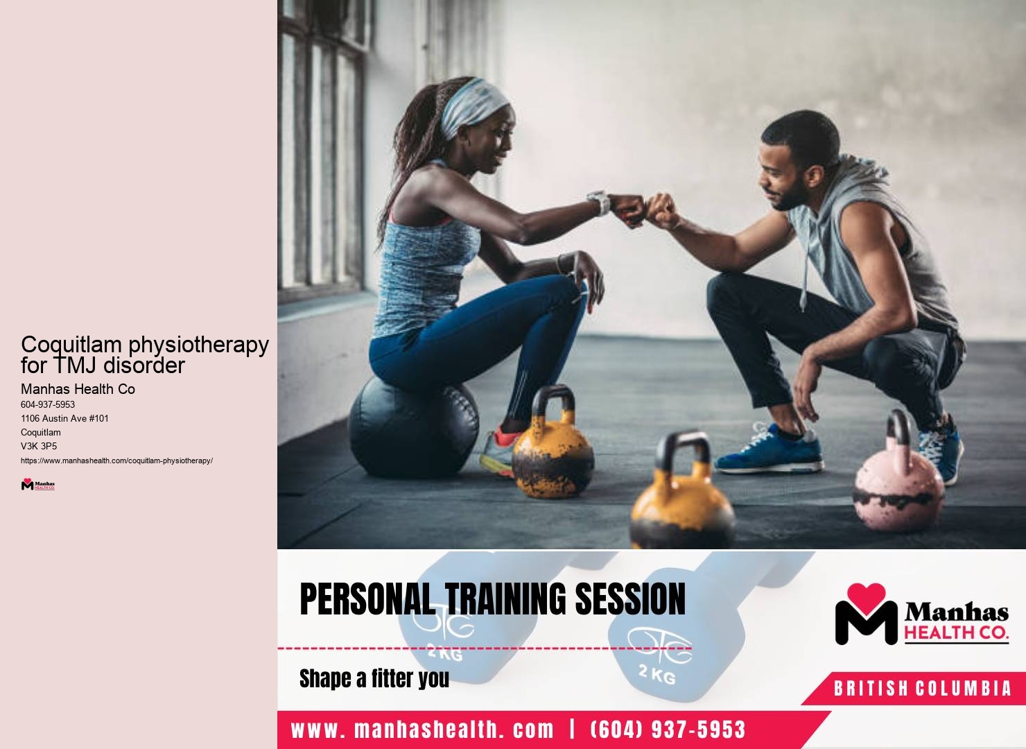 Coquitlam physiotherapy for TMJ disorder sports performance physiotherapy