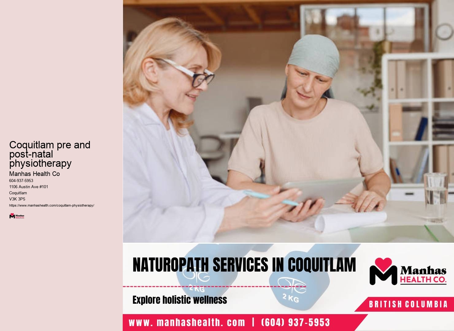 Top Physiotherapists Coquitlam pre and post-natal physiotherapy