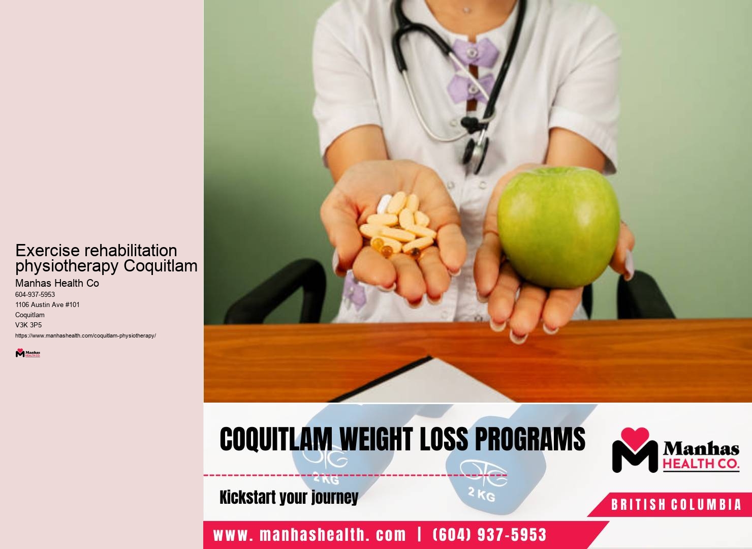 Physiotherapy care Exercise rehabilitation physiotherapy Coquitlam