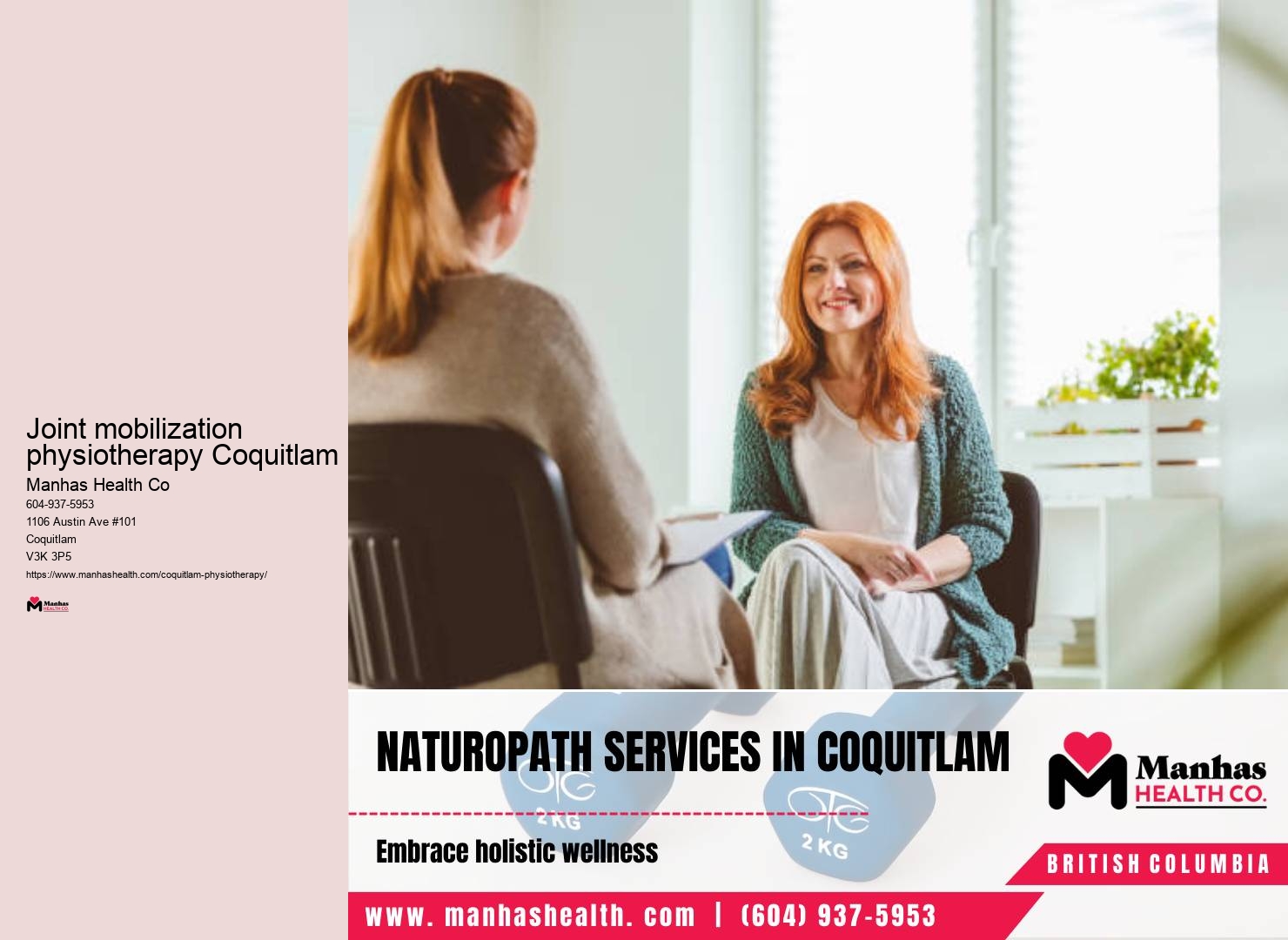 Neurological physiotherapy Joint mobilization physiotherapy Coquitlam