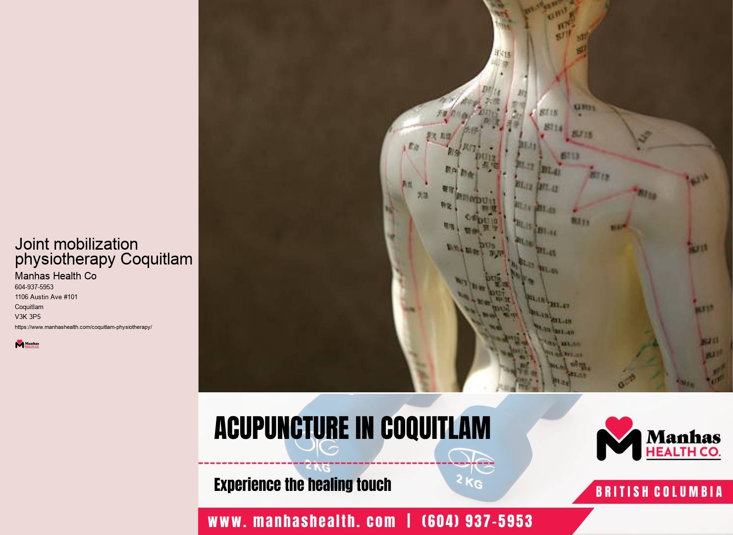Physiotherapy innovations Joint mobilization physiotherapy Coquitlam