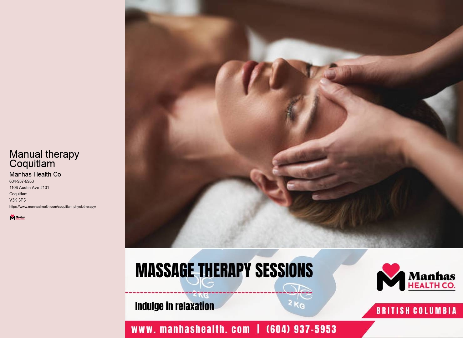 Neck pain physiotherapy Manual therapy Coquitlam