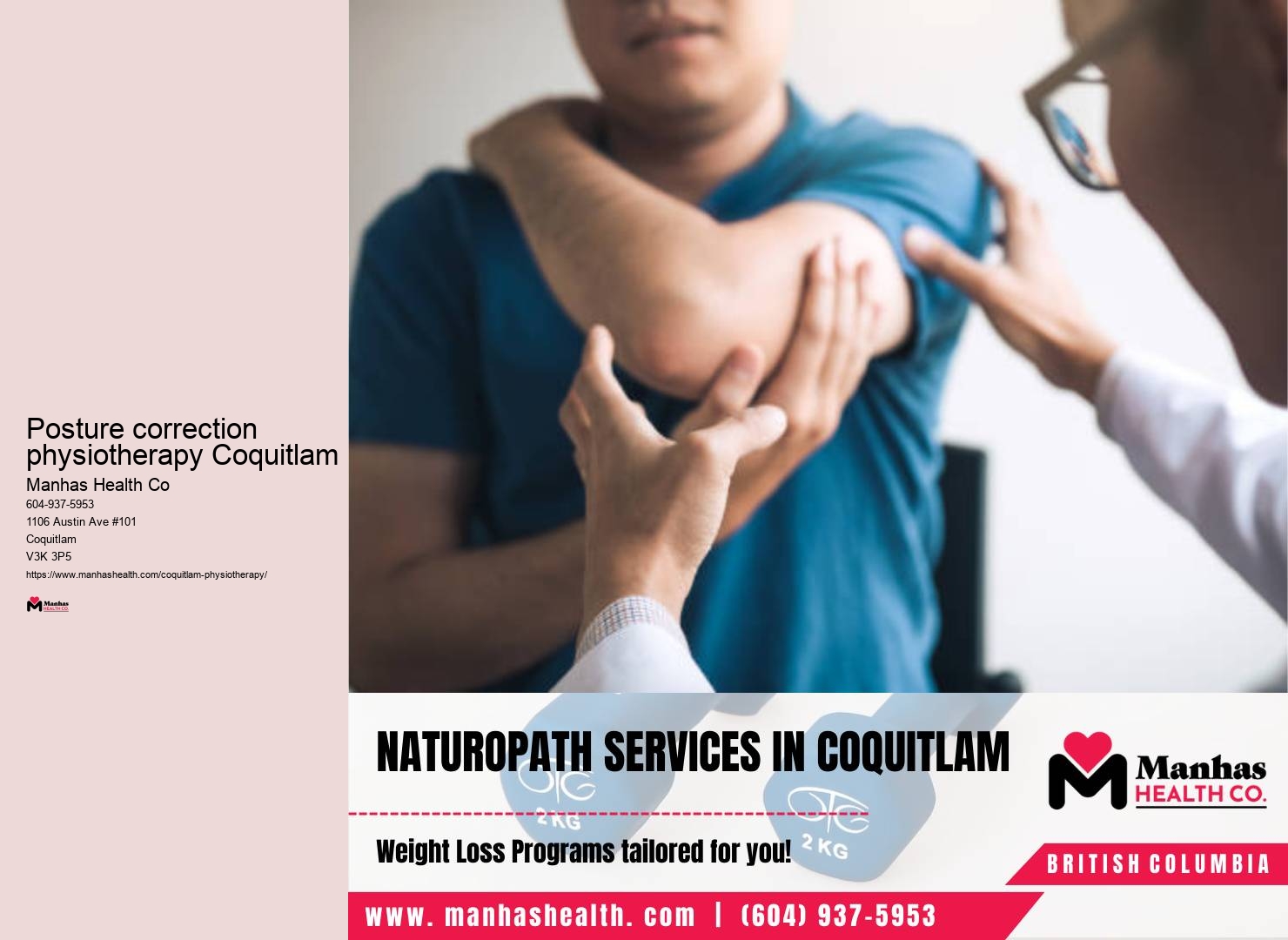 Affordable physiotherapist near me Posture correction physiotherapy Coquitlam