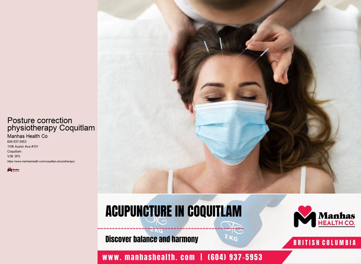 Back pain relief physiotherapy Posture correction physiotherapy Coquitlam