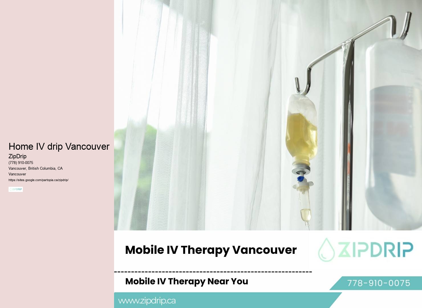 Mobile IV therapy reviews Home IV drip Vancouver
