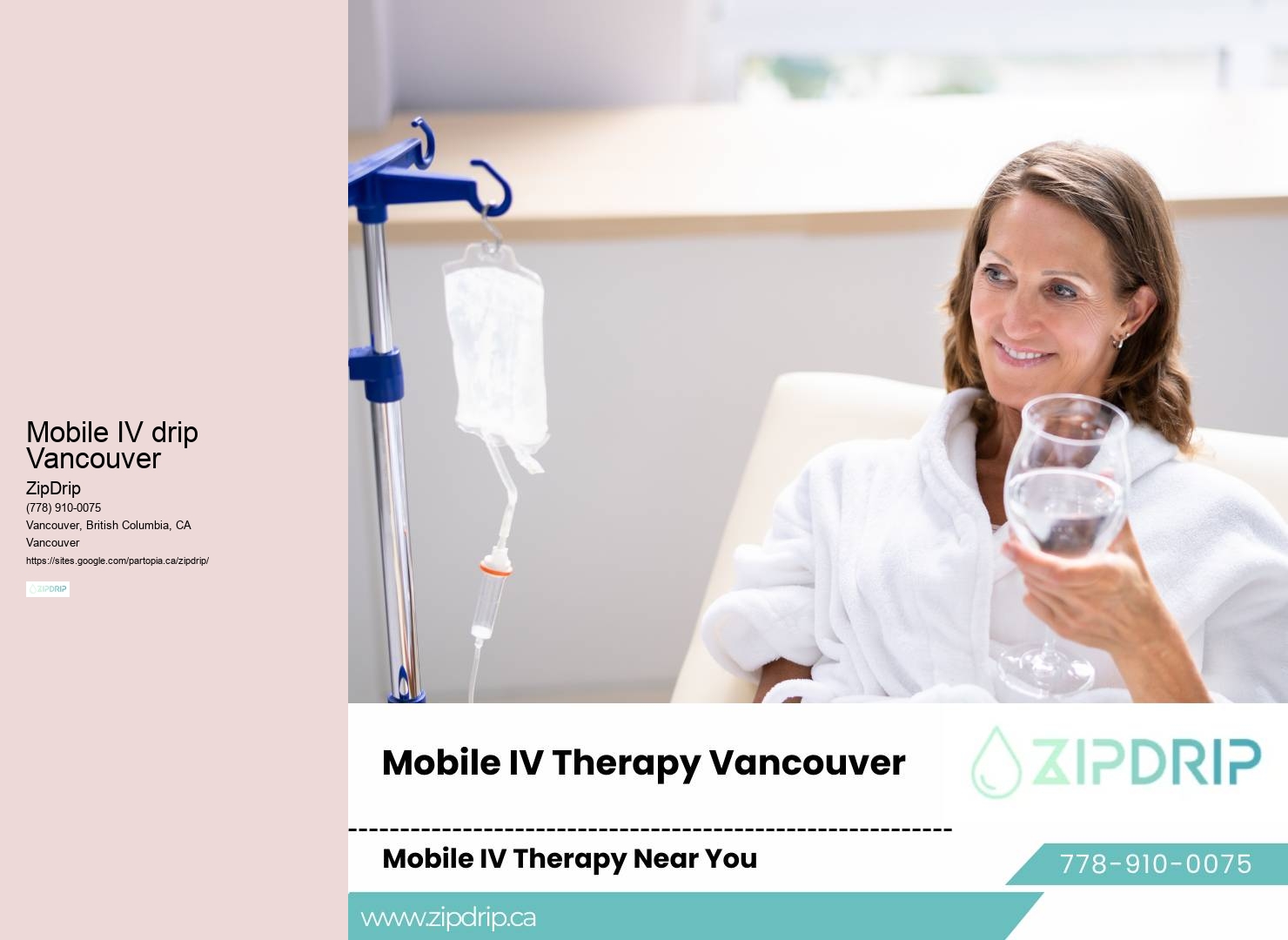 Mobile IV drip Vancouver mobile IV hydration hydration treatment
