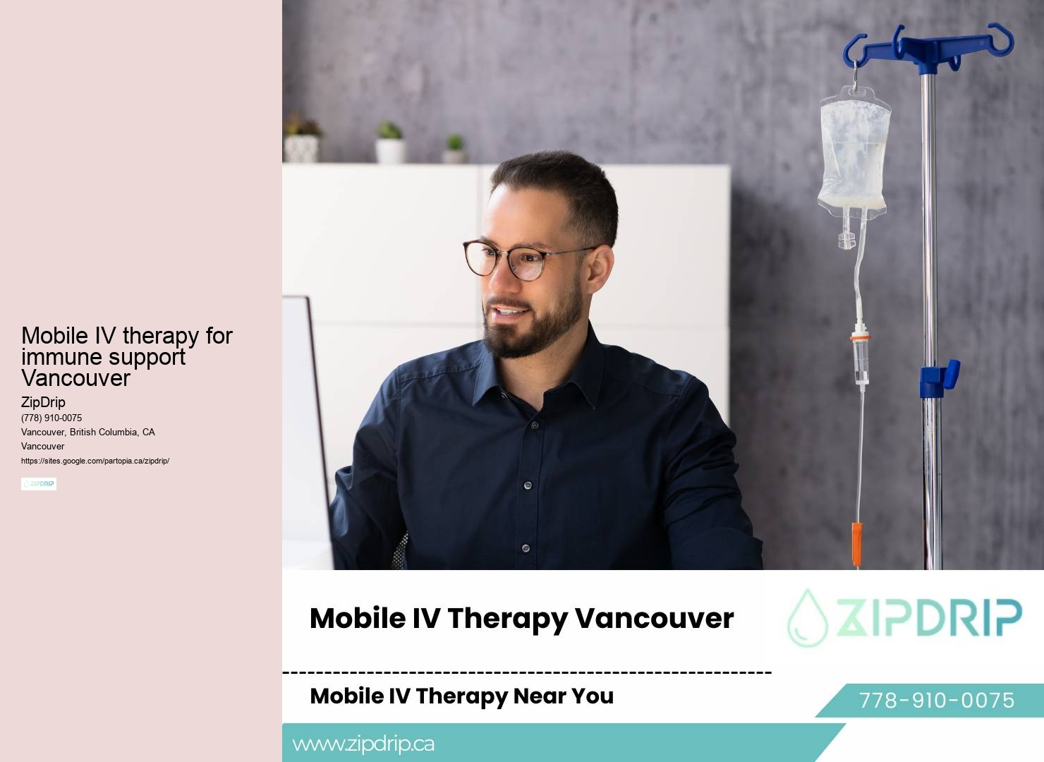 Mobile IV therapy for immune support Vancouver mobile IV hydration treatment service near me
