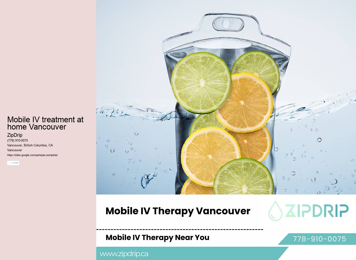 Mobile IV treatment at home Vancouver mobile IV rehydration